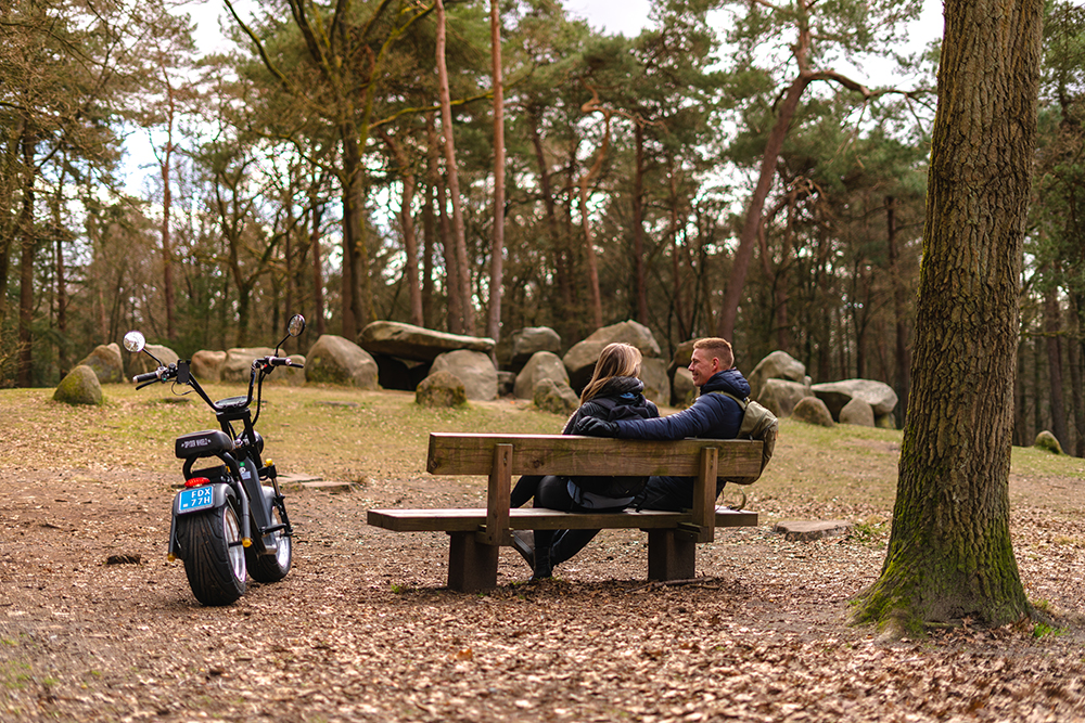 E choppers in het bos