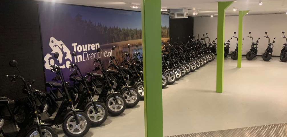 e scooters binnen in weiteveen